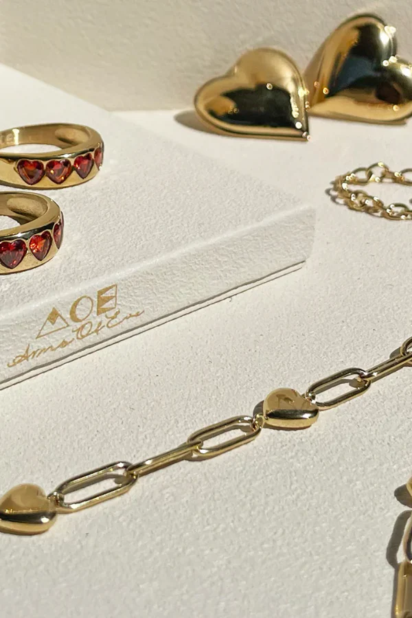 J'adore Gold Ring Red - Image 5