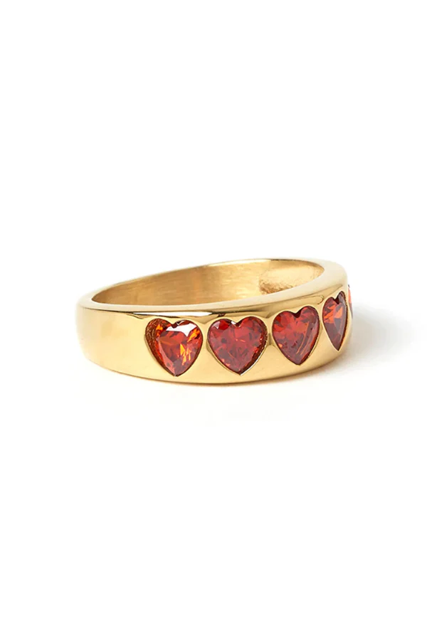 J'adore Gold Ring Red - Image 6