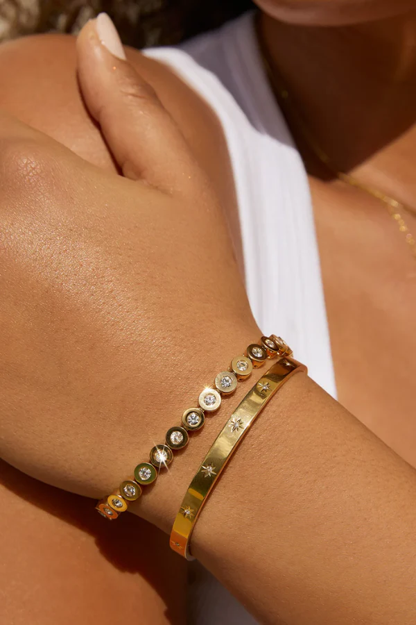 Maeve Gold Bracelet Stone - Image 2