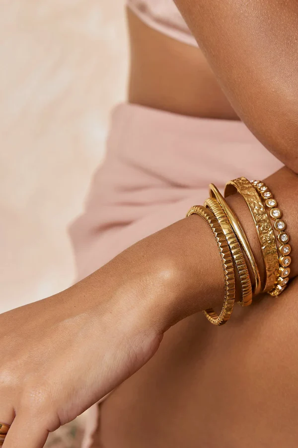 Maeve Gold Bracelet Stone - Image 4