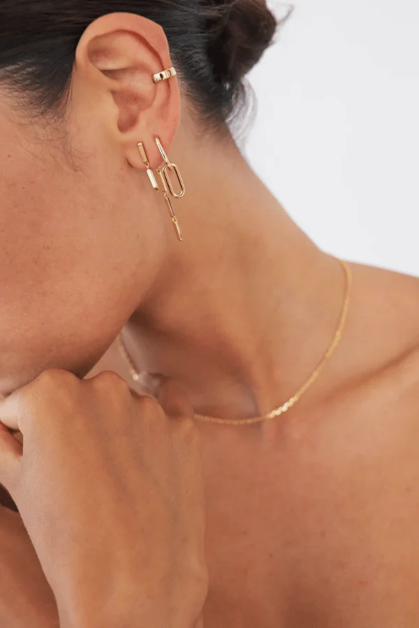 Celine Earrings Gold - Image 3