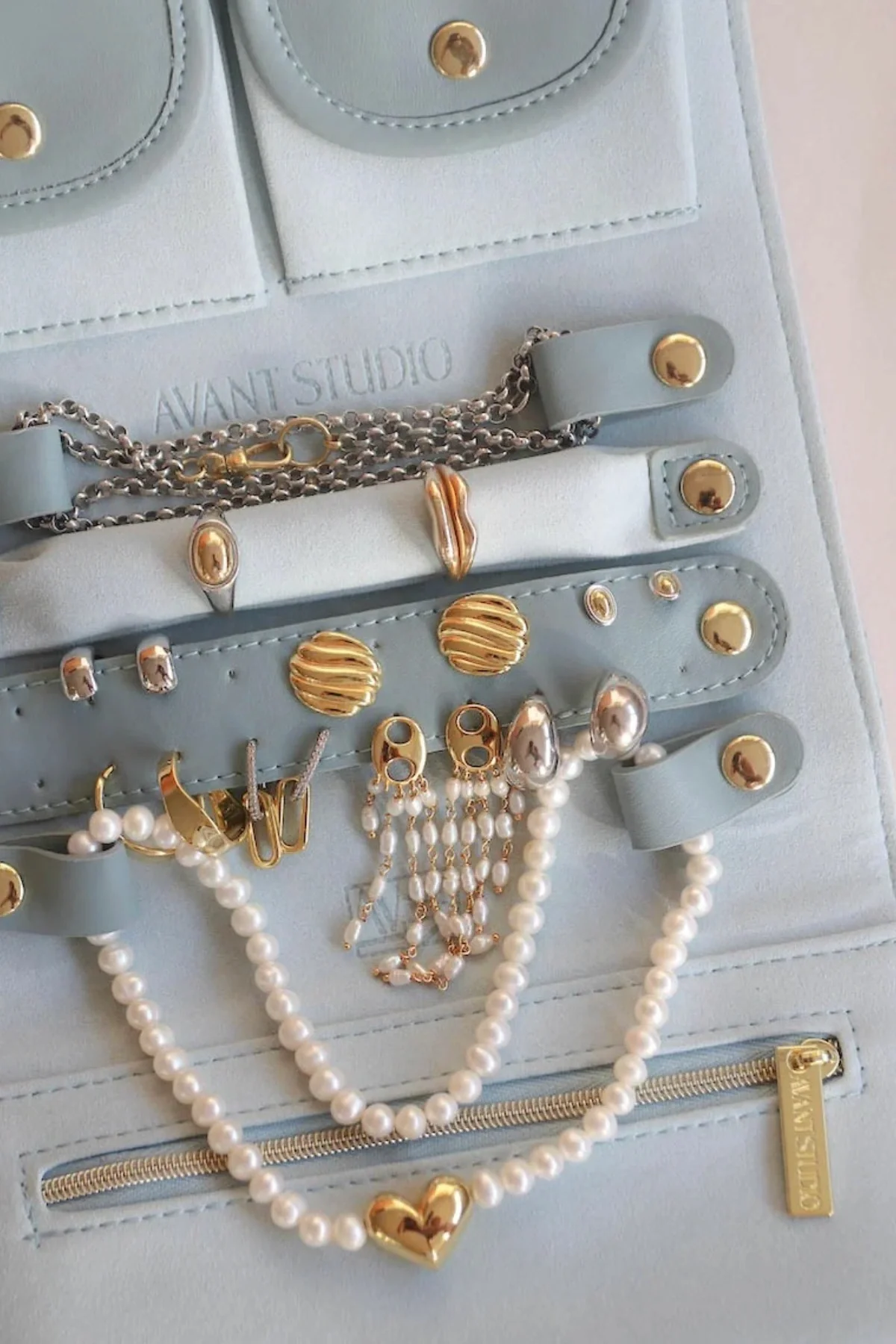 Jewellery Roll Powder Blue - Image 5