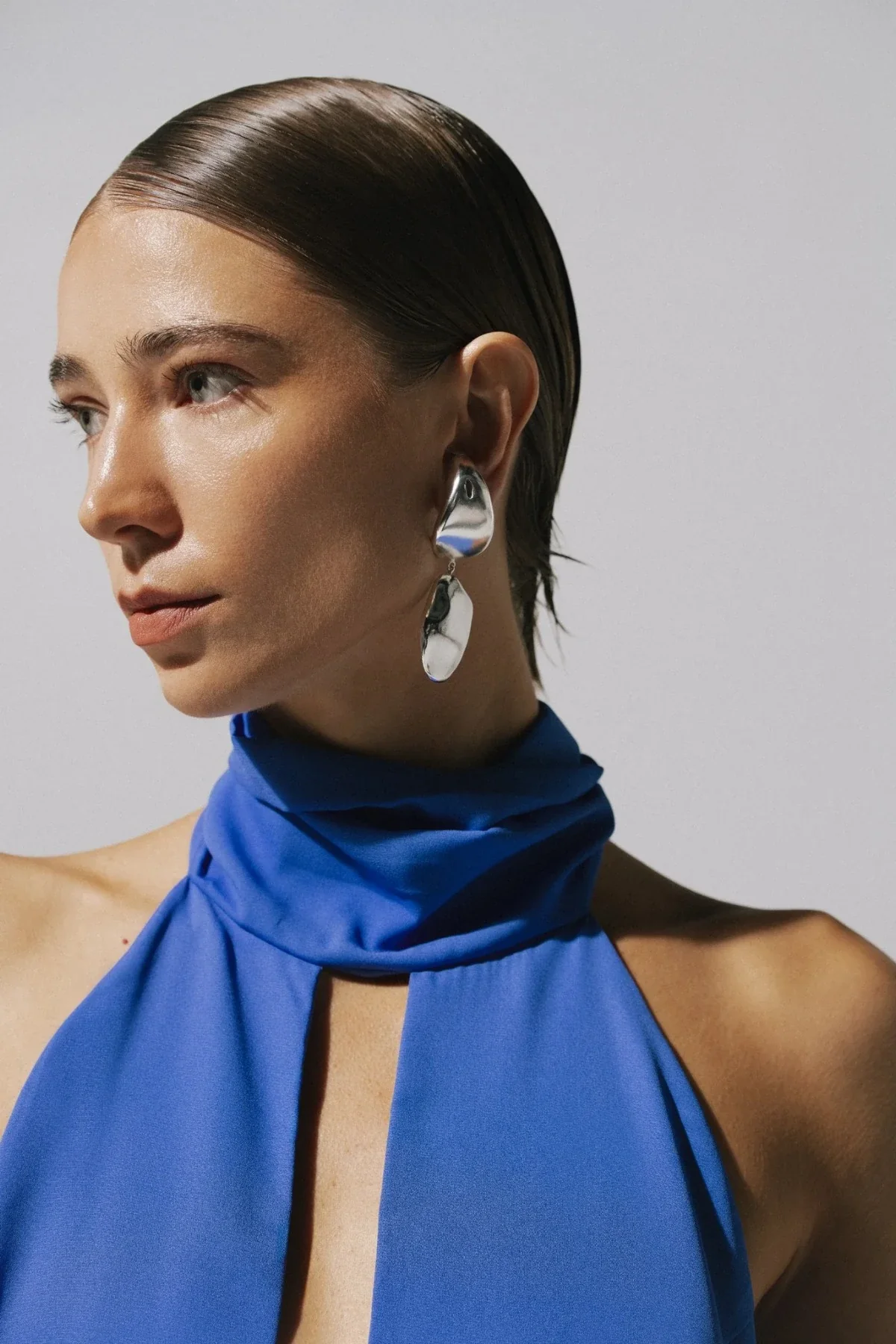 Magia Salvaje Maxi Dress Capri Blue - Image 3