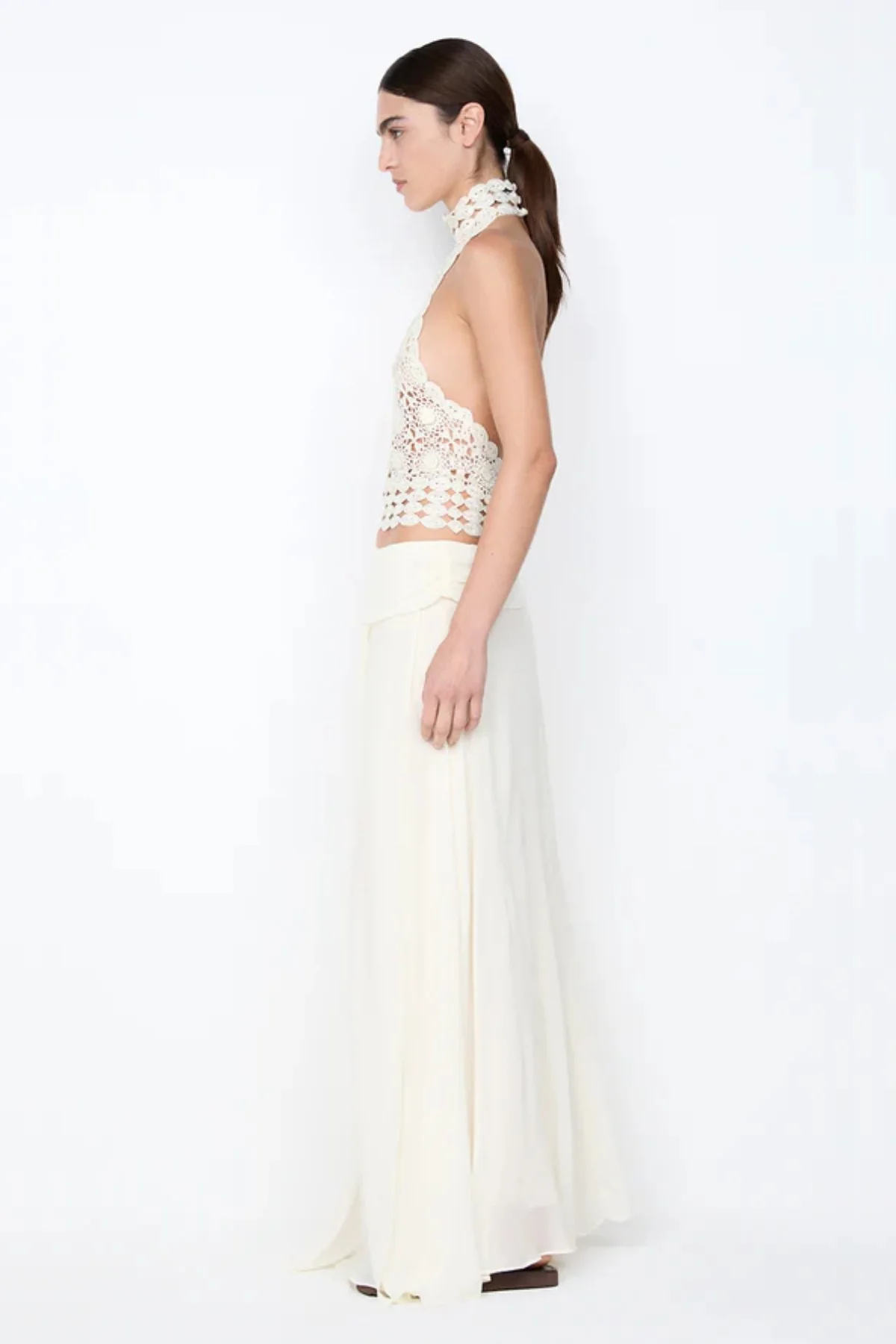 Aurelia Maxi Skirt Ivory - Image 5