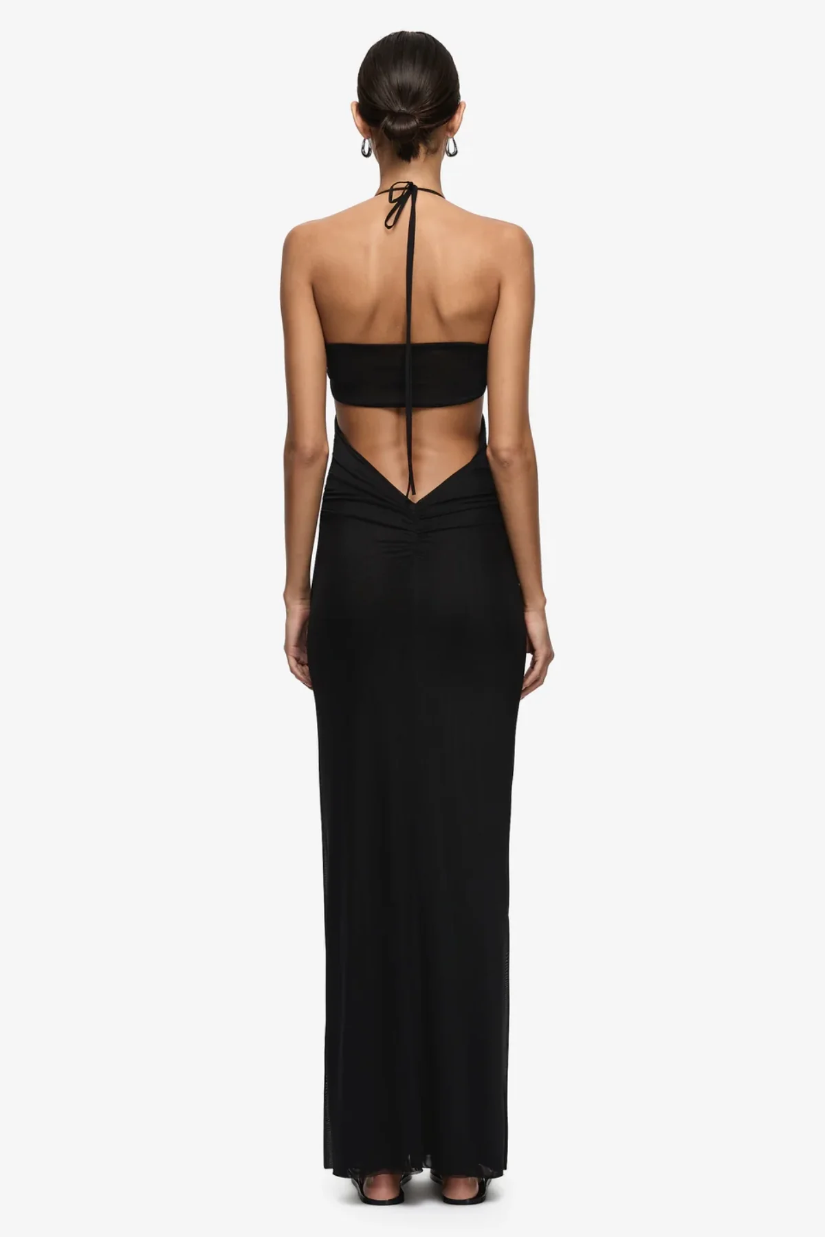 Delila Spiral Maxi Dress Black - Image 10
