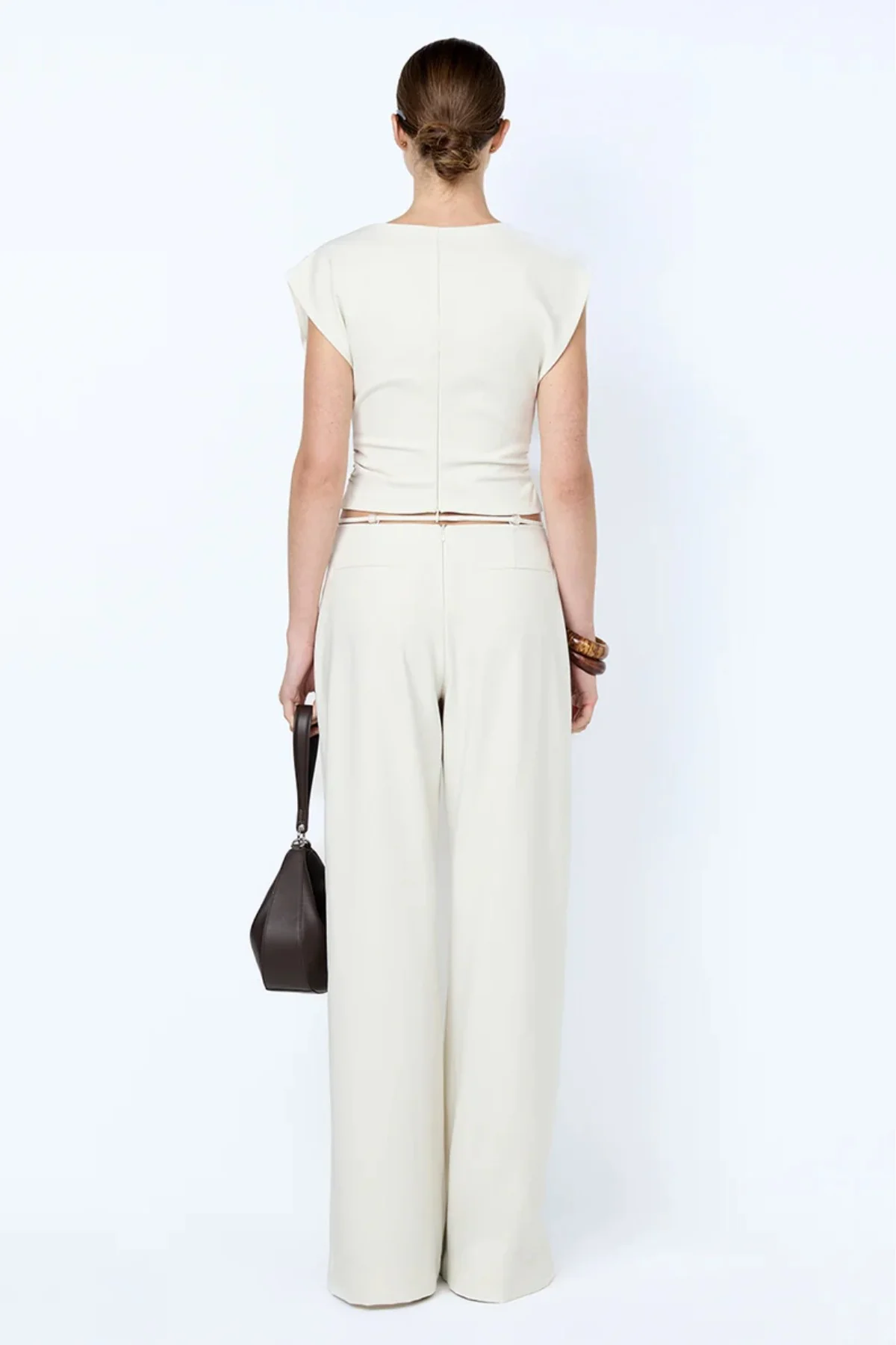 Devyn Cowl Top Cream - Image 4