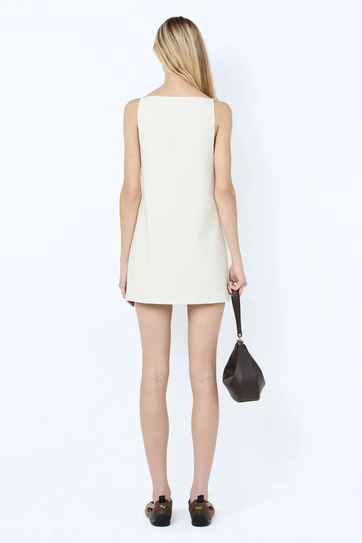 Devyn Mini Dress Cream - Image 4