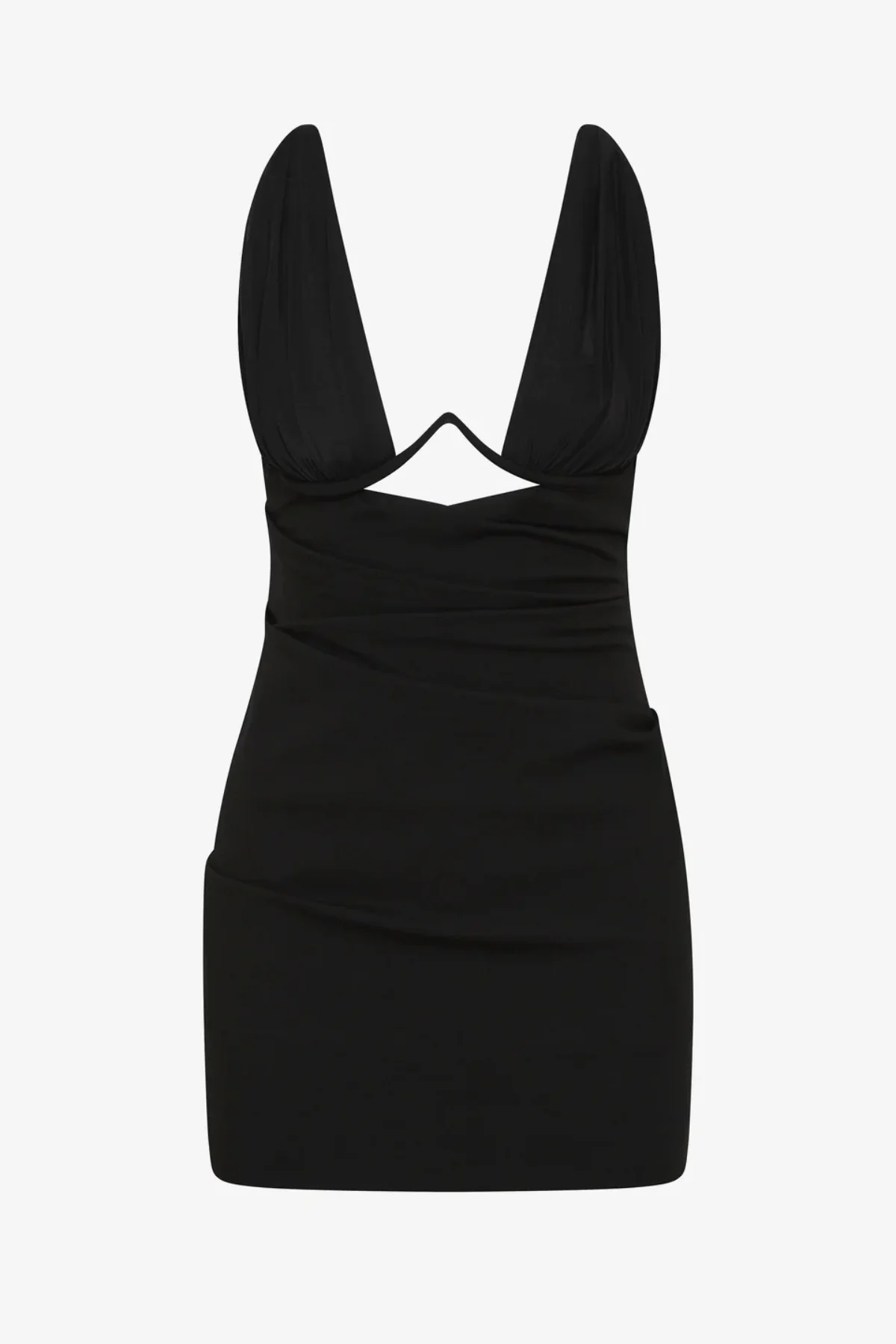 Henley Mini Dress Black - Image 6