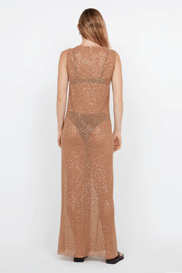 Margot Maxi Dress Camel - Image 11