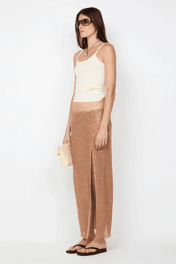 Margot Maxi Skirt Camel - Image 6