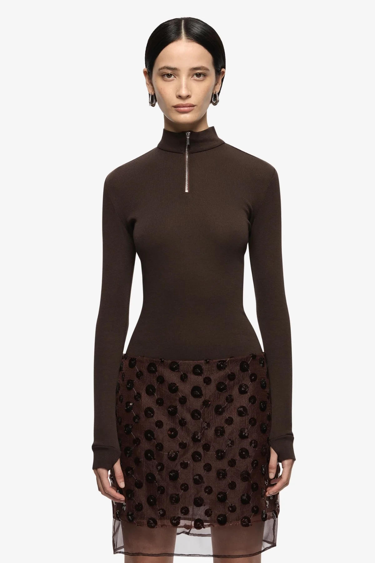 Rhi Midi Skirt Plum - Image 2