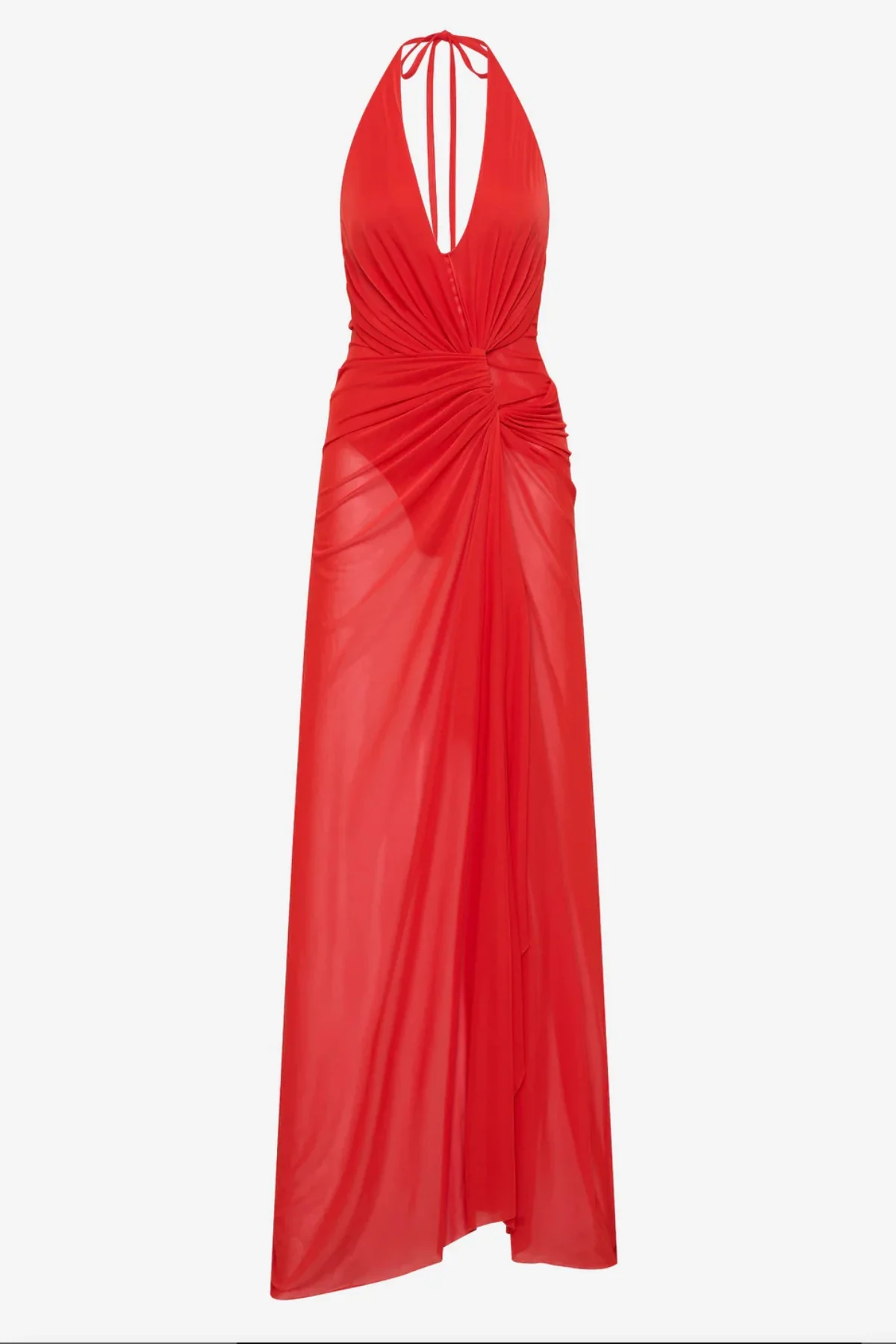 Xanthi V Neck Maxi Dress Flame - Image 8