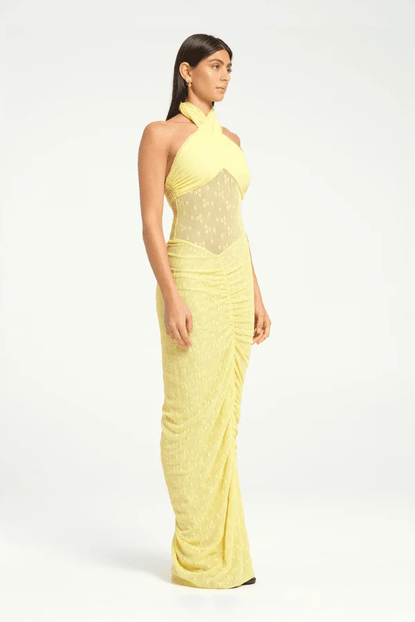 Hudson Lace Maxi Dress Butter - Image 3