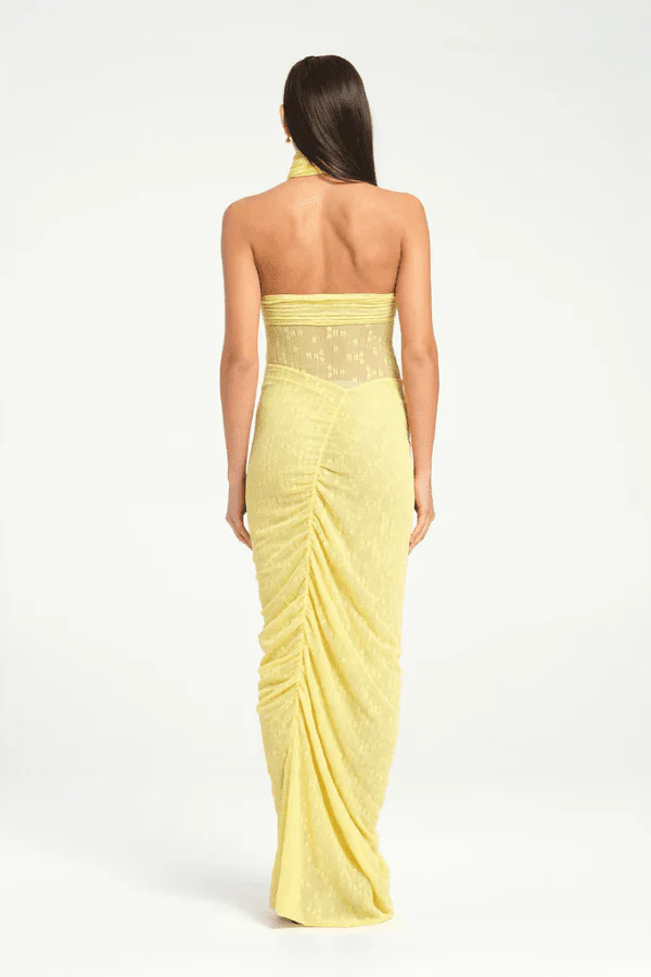 Hudson Lace Maxi Dress Butter - Image 4