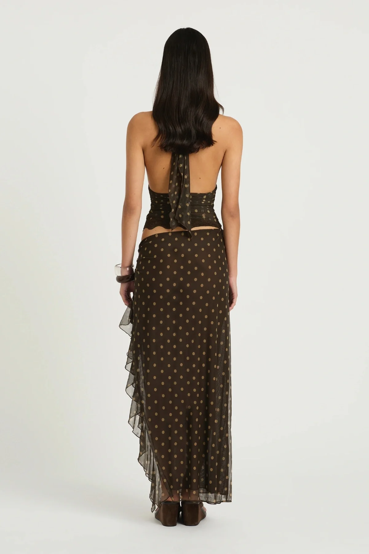 Penelope Maxi Dress Expresso Spot - Image 3