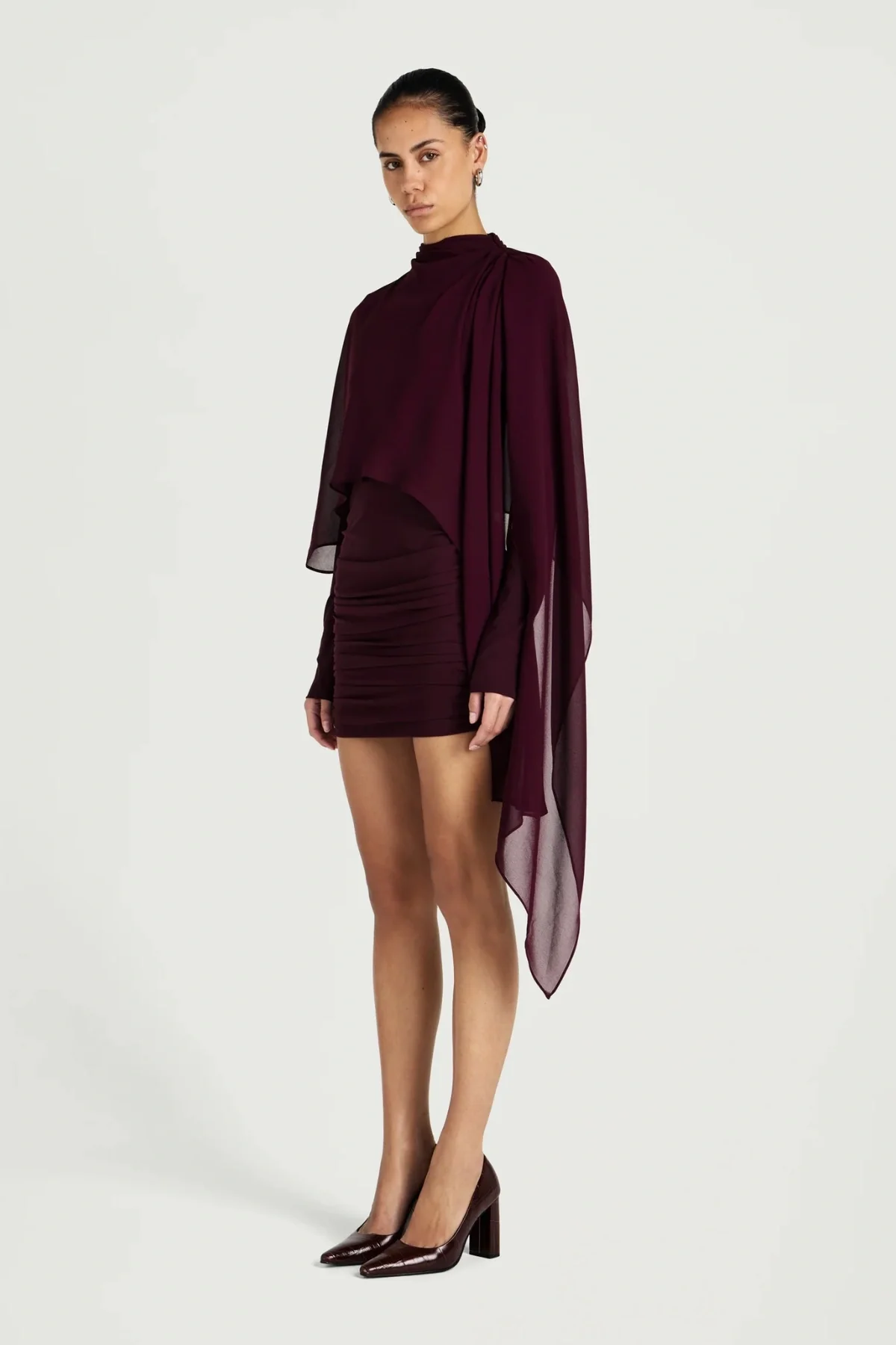 Silas Mini Dress Grape - Image 2