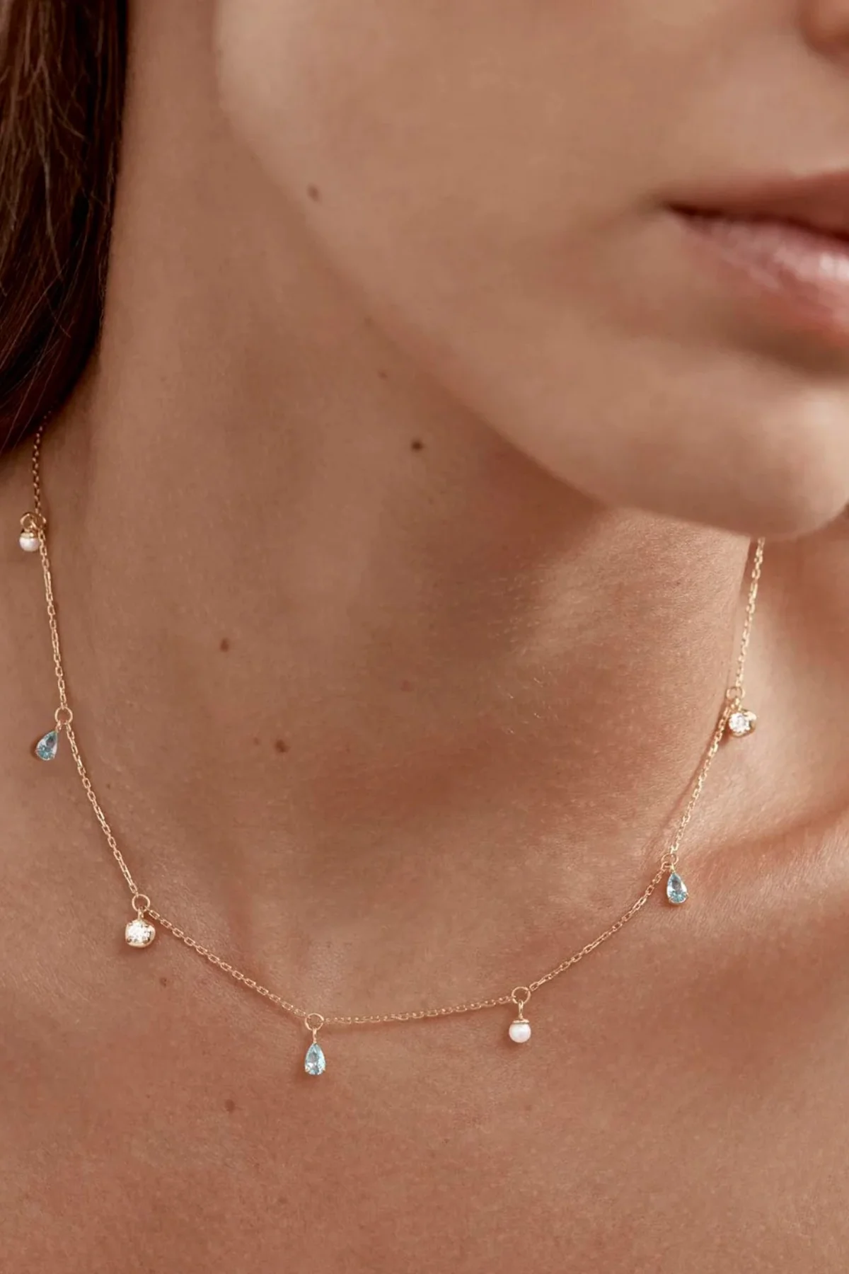 18k Gold Plated Breathe in Stillness Choker - Image 4