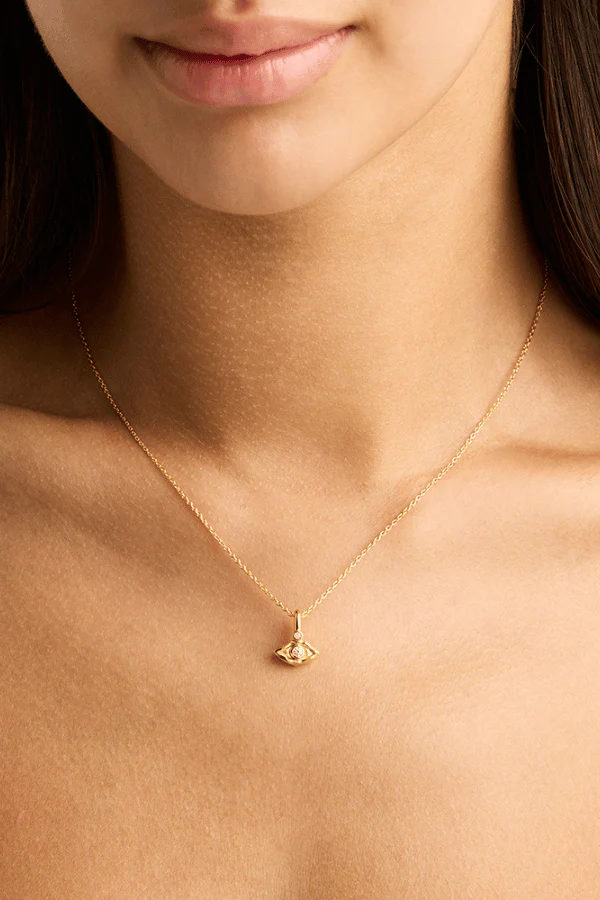 18k Gold Vermeil I am Protected Necklace - Image 2