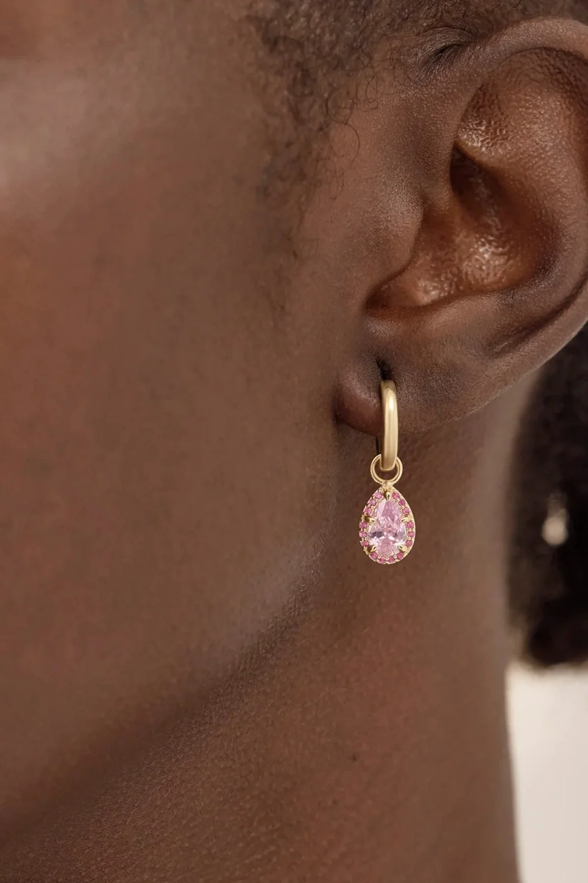 18k Gold Vermeil Love Without Limits Hoops - Image 2