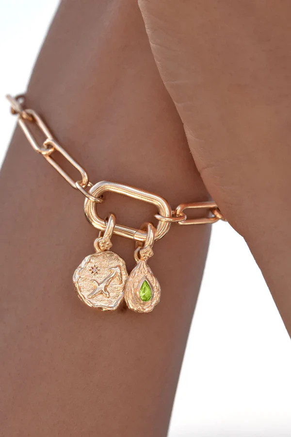 18k Gold Vermeil With Love Annex Link Bracelet - Image 5