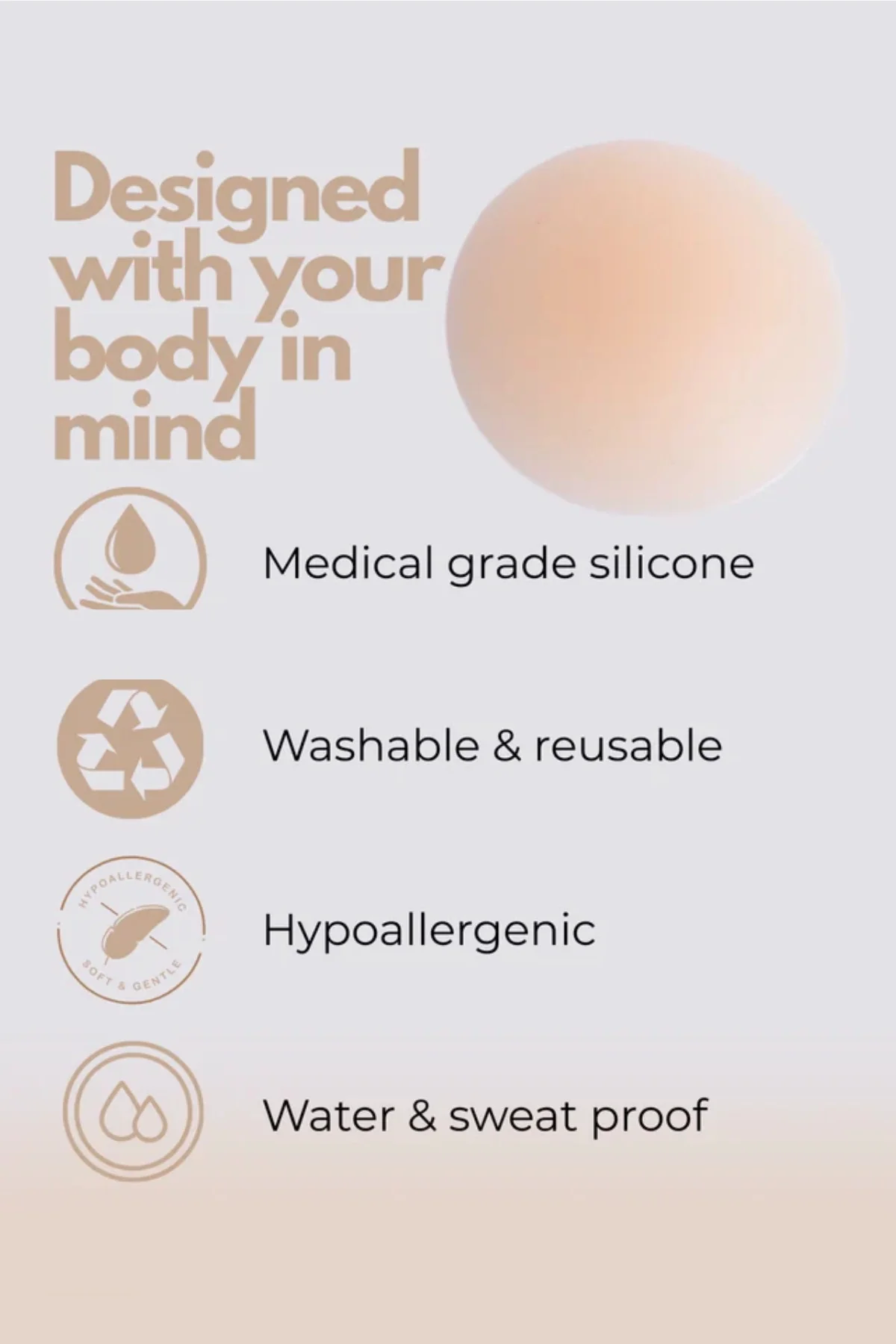 Silicone Nipple Covers (Non-Adhesive) Seamless, Reusable, & Waterproof - Image 6