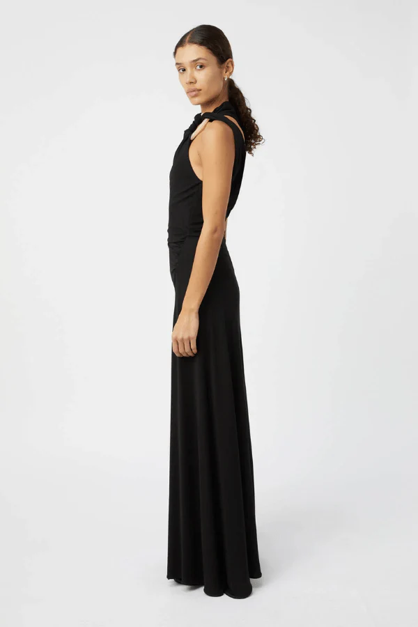 Allegra Midi Dress Black - Image 6