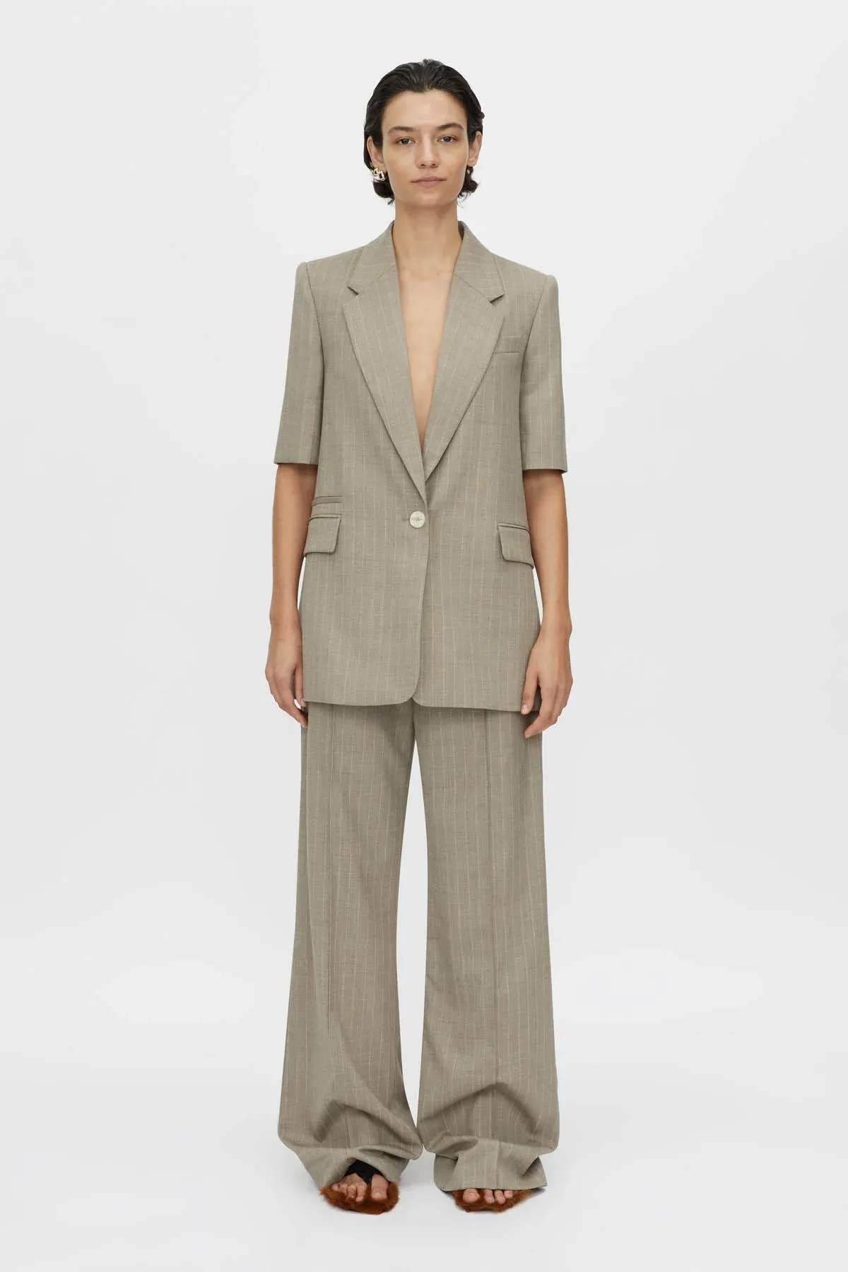 Arnelle Pant Natural Pinstripe - Image 2