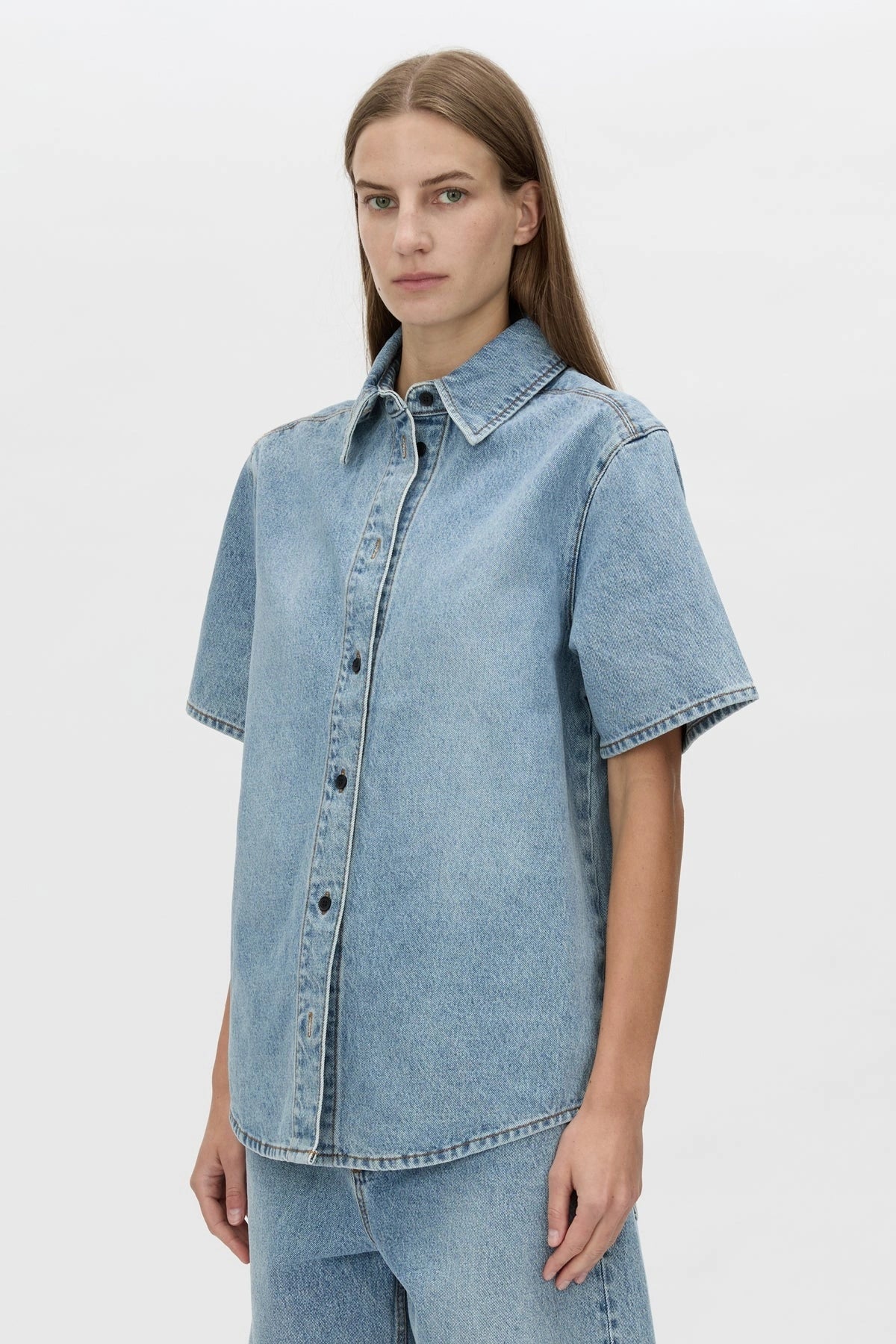 Diego Denim Shirt Light Vintage Blue
