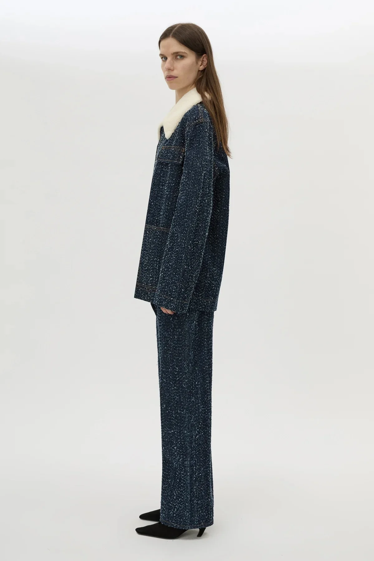 Luca Denim Utility Jacket Indigo Neps - Image 4