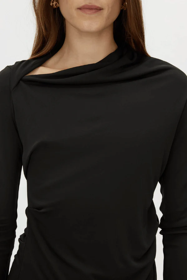 Mai Long Sleeve Top Black - Image 3