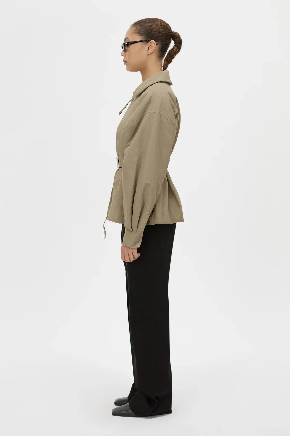 Manon Padded Belted Jacket Clay - Image 4