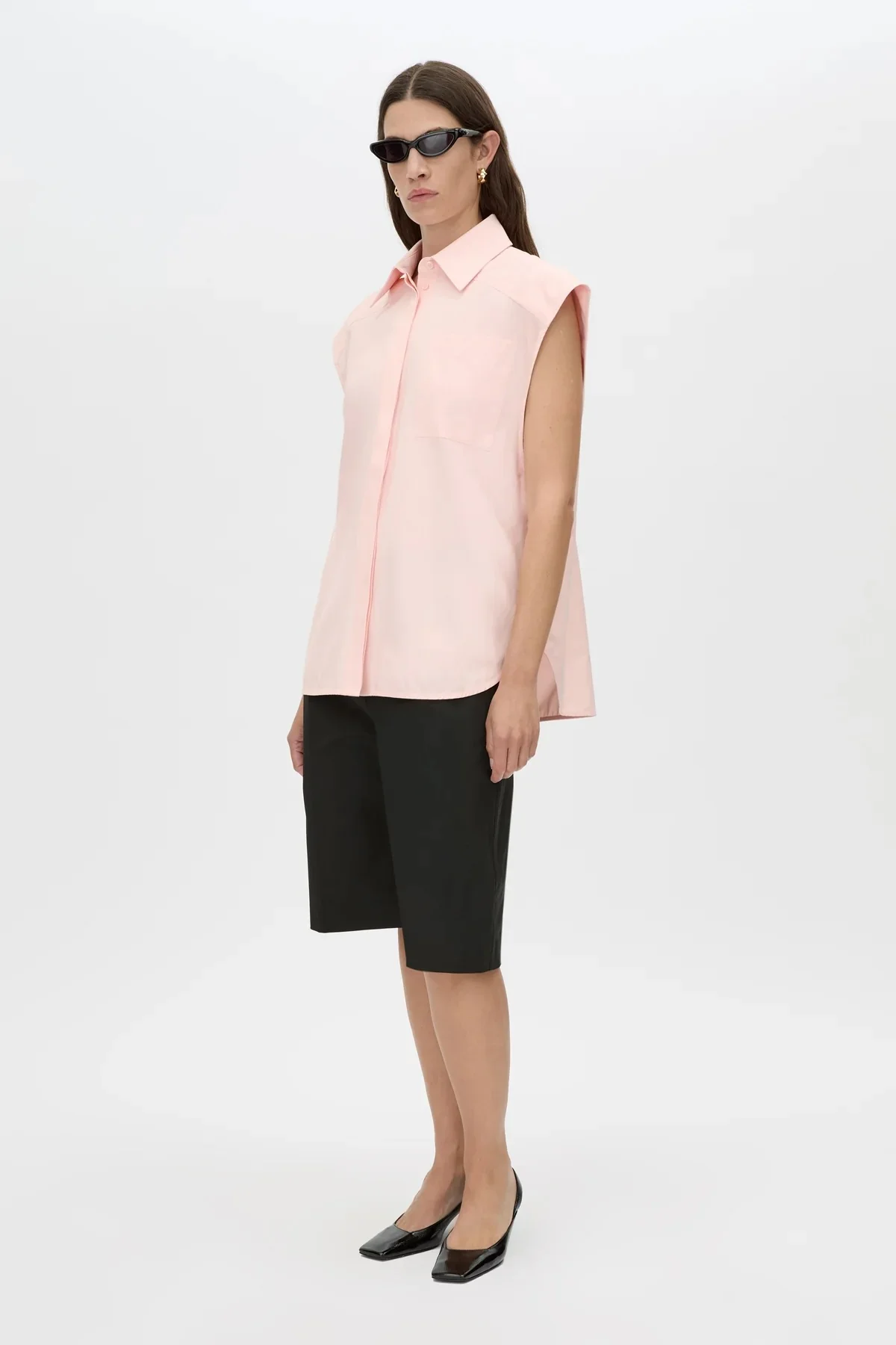 Milo Sleeveless Shirt Pink Salt - Image 3