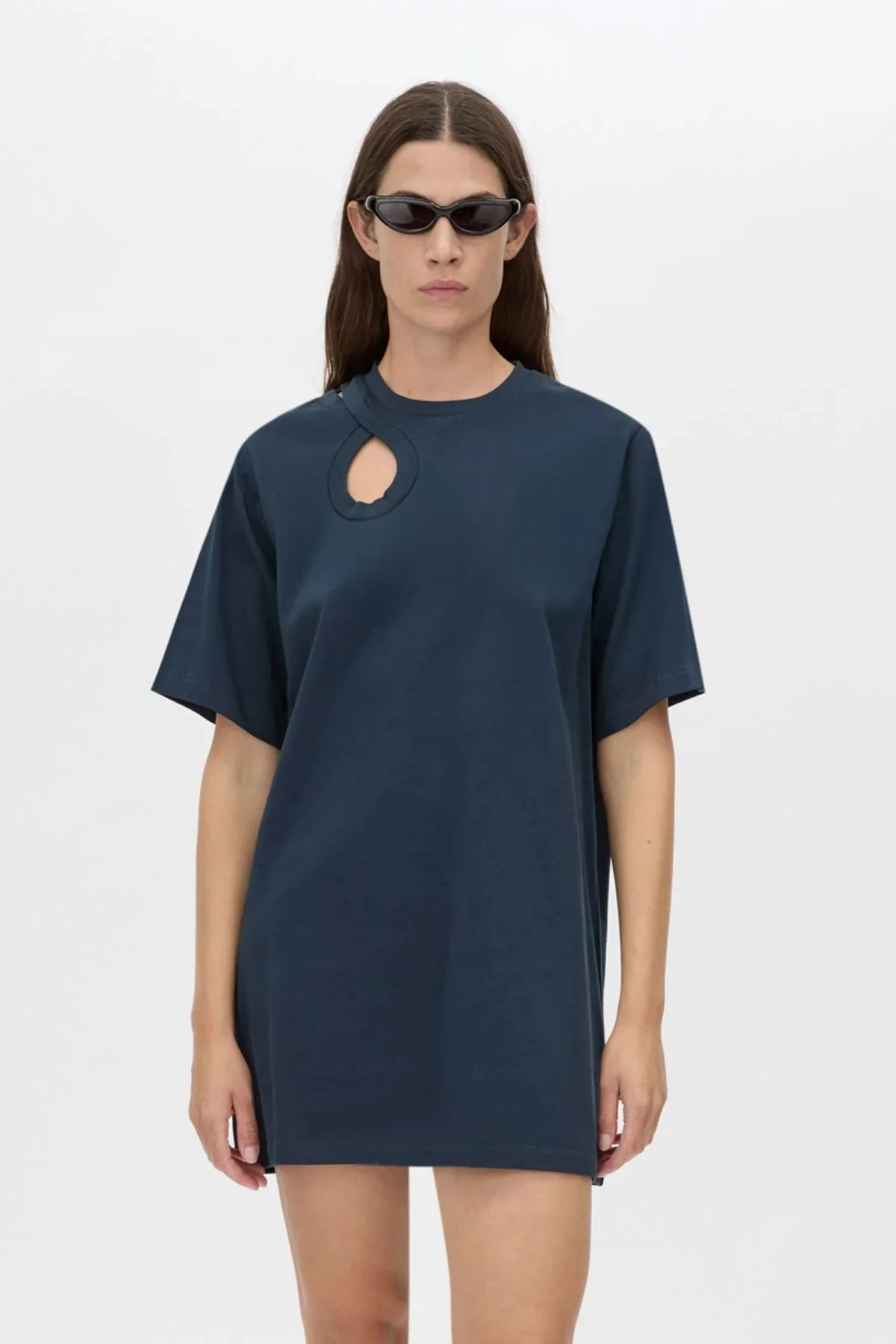 Pablo Tee Mini Dress Navy - Image 2