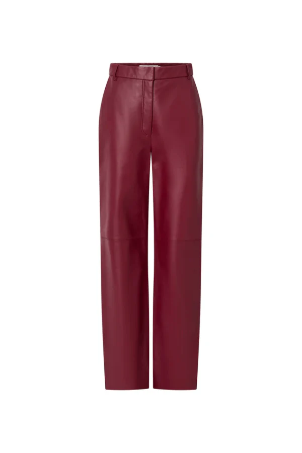 Selita Leather Pant Garnet - Image 7