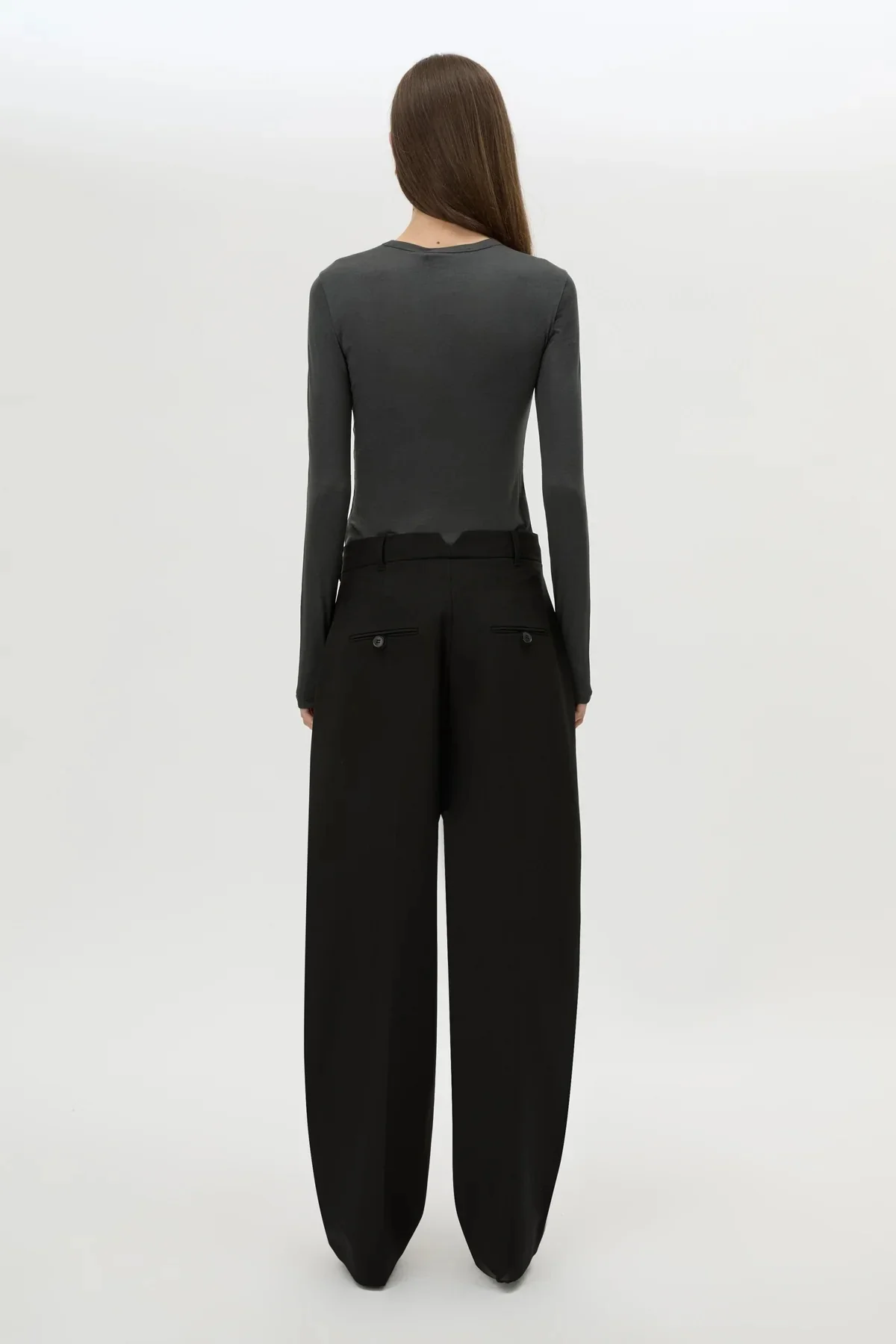Tala Double Pleat Barrel Leg Pant Black - Image 6