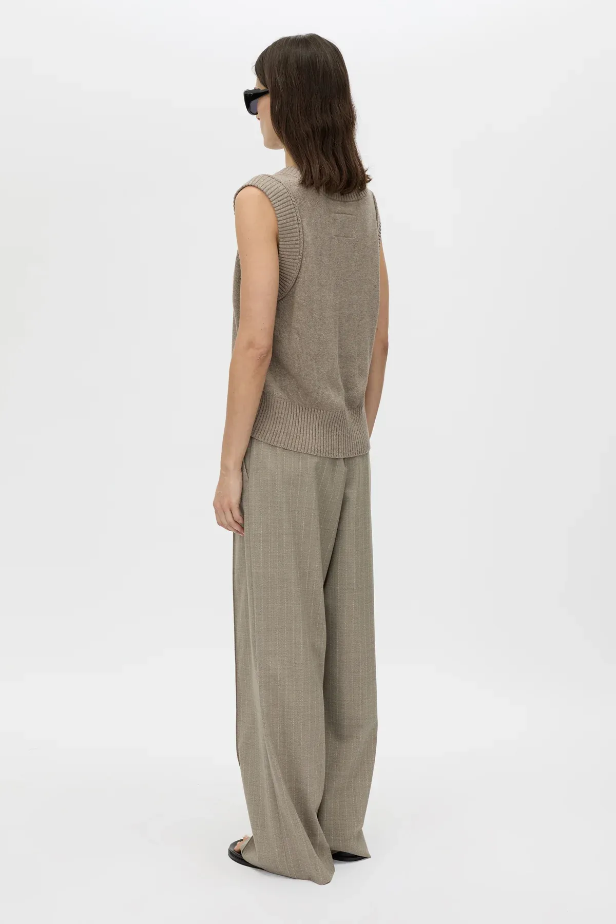 Tori Knit Vest Top Oat - Image 4
