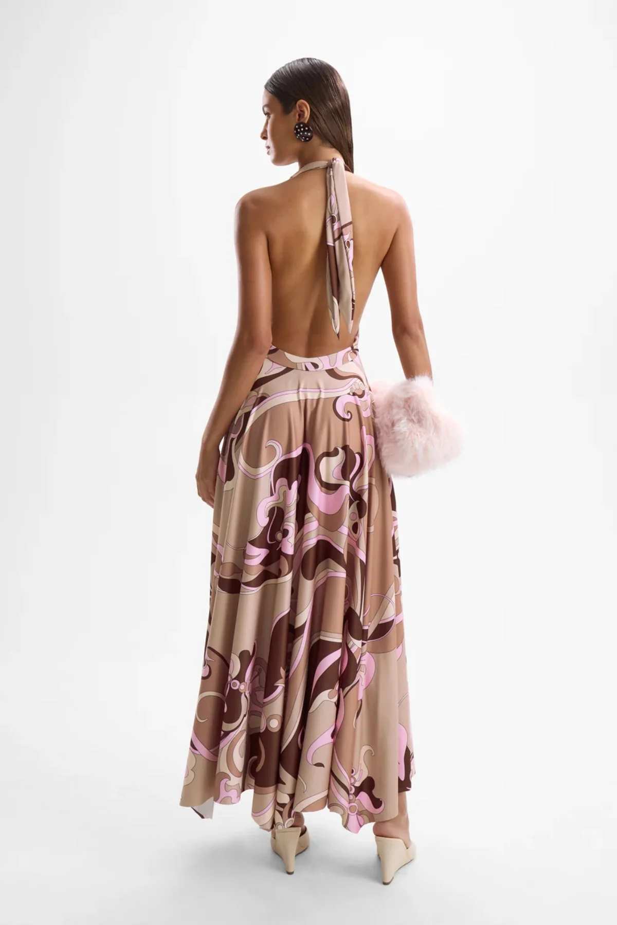Lalique Halter Dress Deco Mocha - Image 2