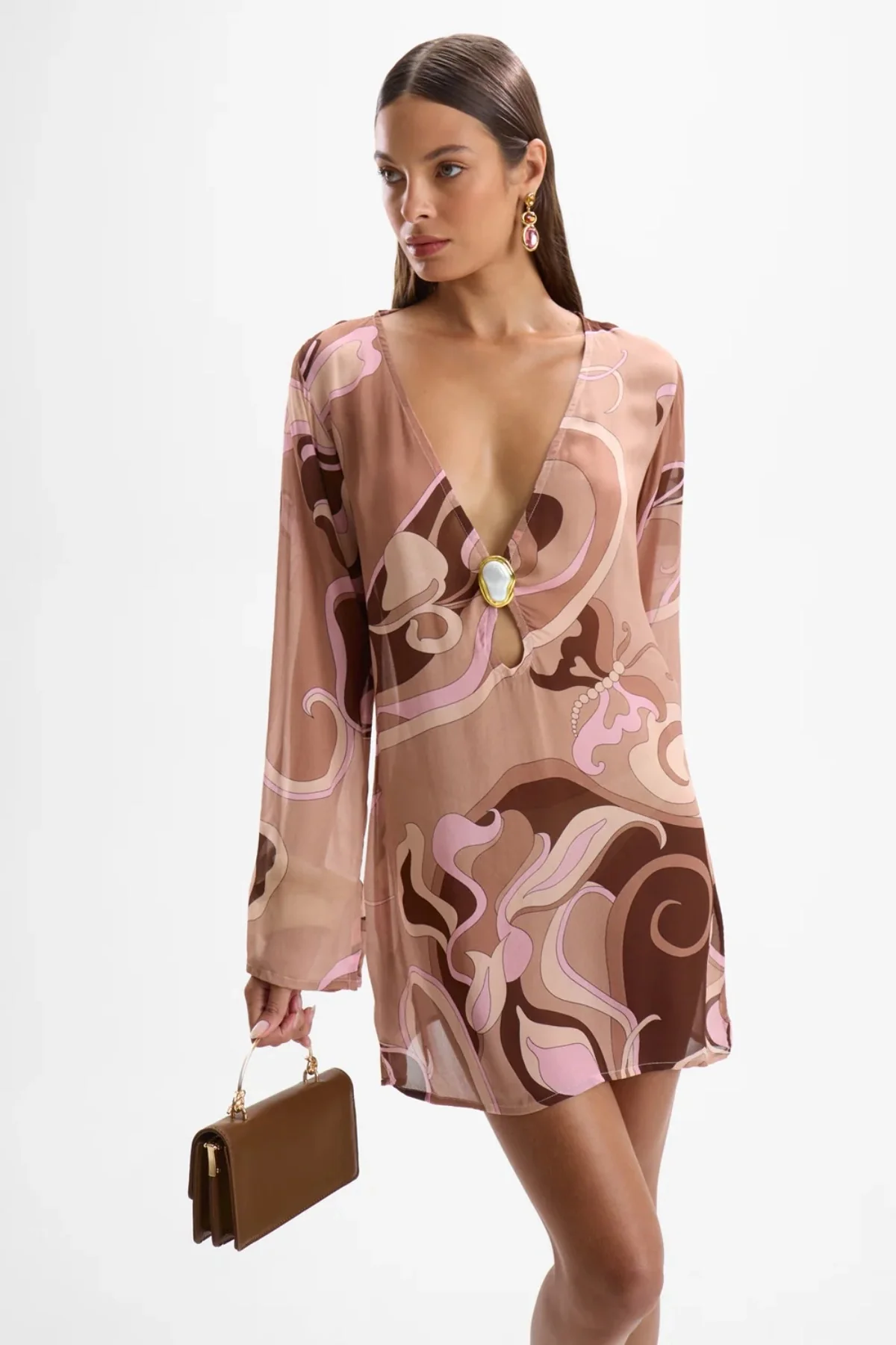 Lulu Moonstone Dress Deco Mocha - Image 3