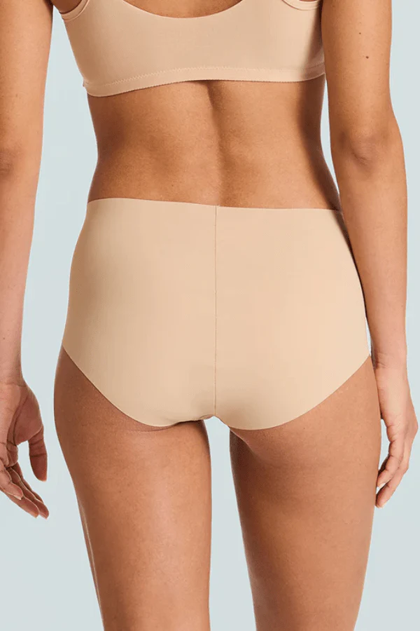 Classic High Rise Bikini Beige - Image 3
