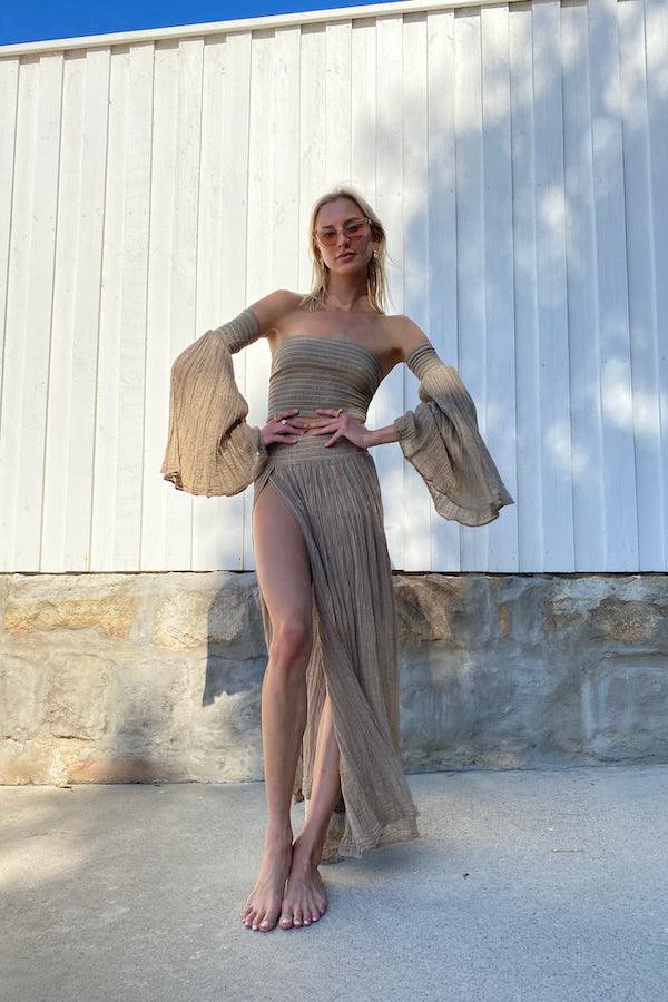 Calypso Skirt Mocha/Gold - Image 3