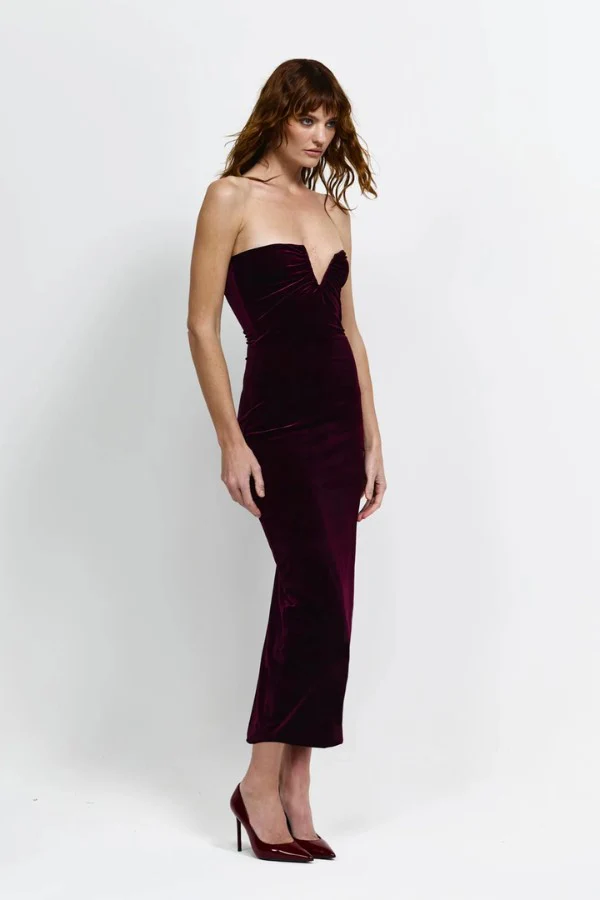 Annora Dress Wine - Image 3