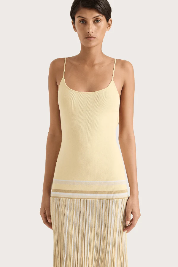 Citara Maxi Dress Butter Stripe - Image 4
