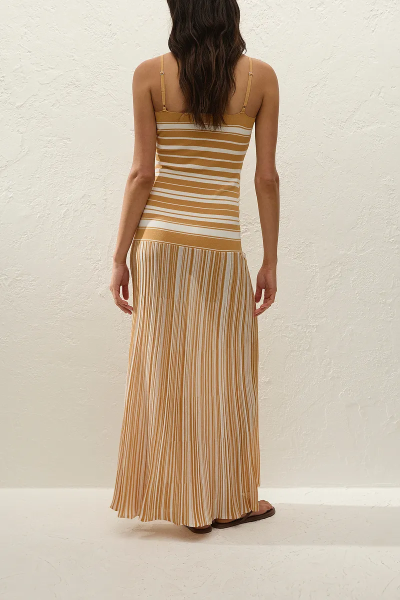 Esenia Knit Dress Breton Stripe Sienna - Image 5