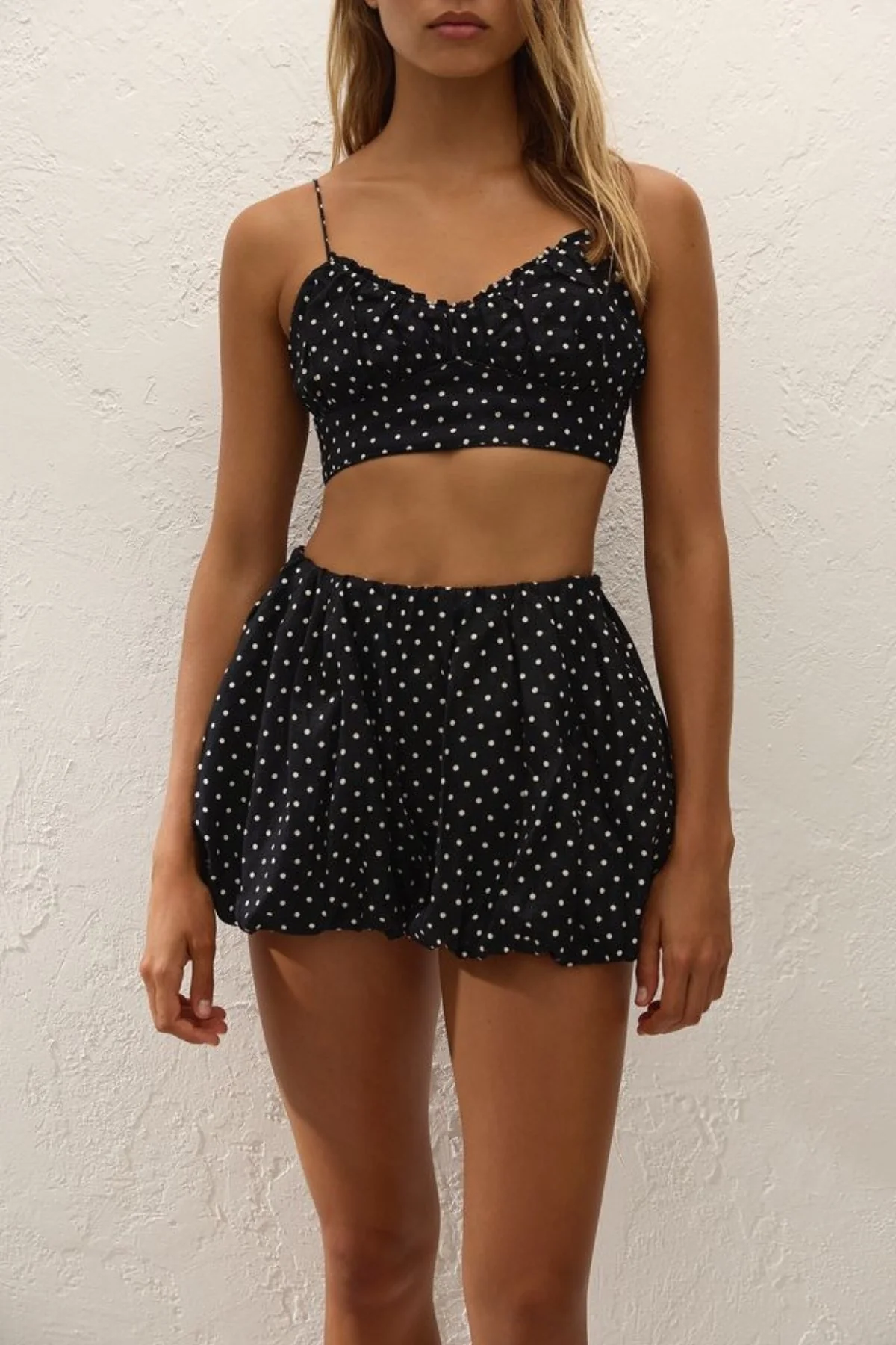 Cielo Top Lola Polka Dot Black/Cream - Image 3