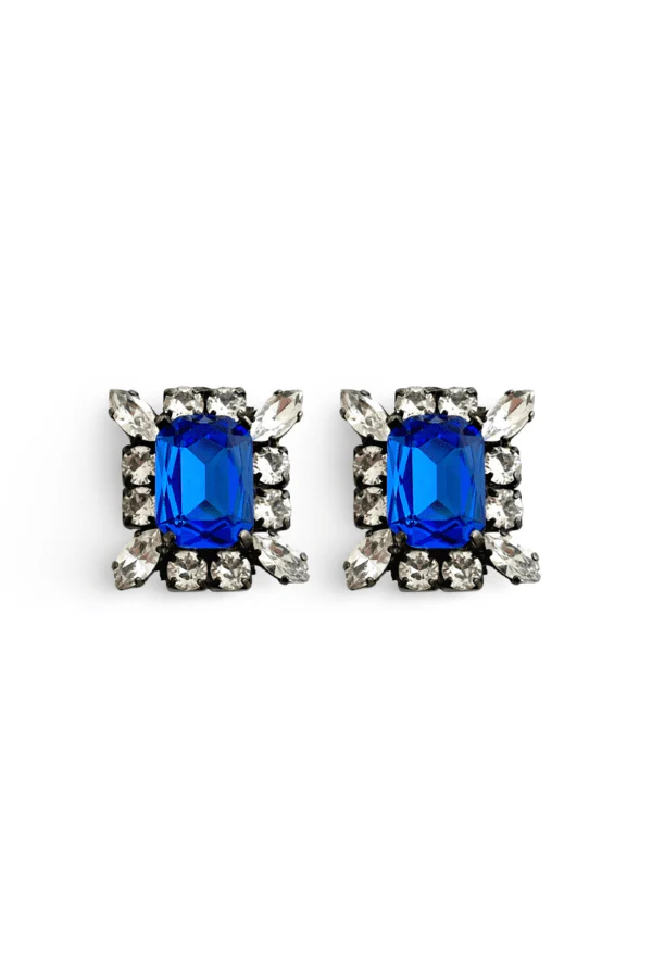 Eve Stud Crystal Sapphire