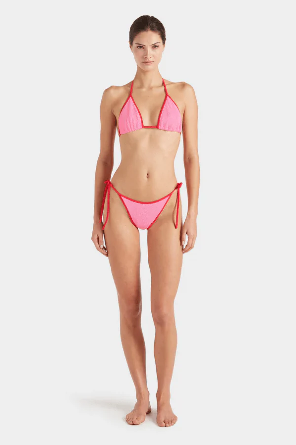 Gina Bikini Contrast Bubblegum/Red - Image 3