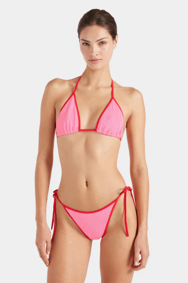 Gina Bikini Contrast Bubblegum/Red - Image 4