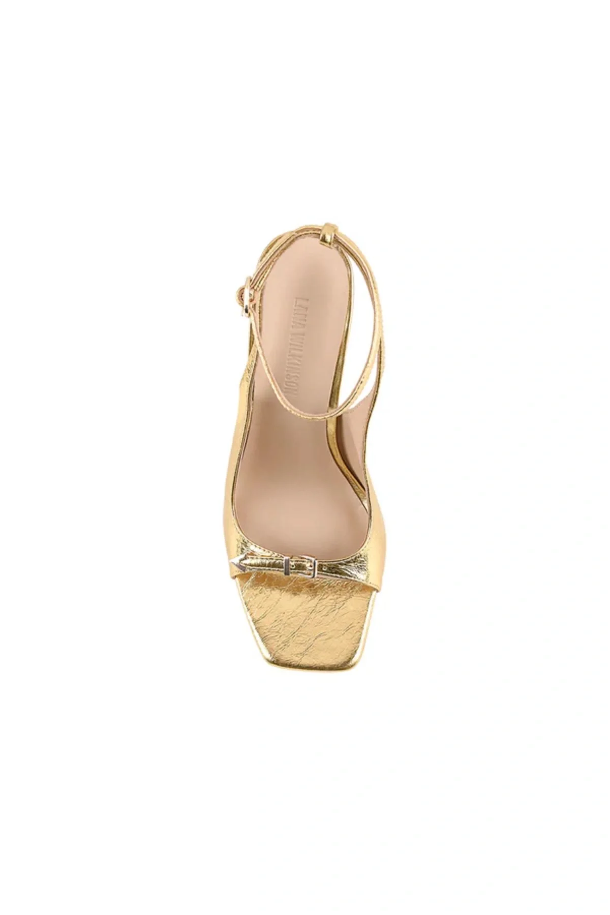 Goldie Sandal Gold Metallic Leather - Image 4