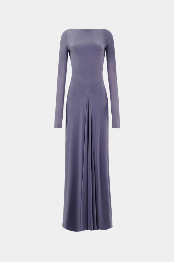 The 'Blake' Jersey Long Sleeve Dress Shark - Image 6