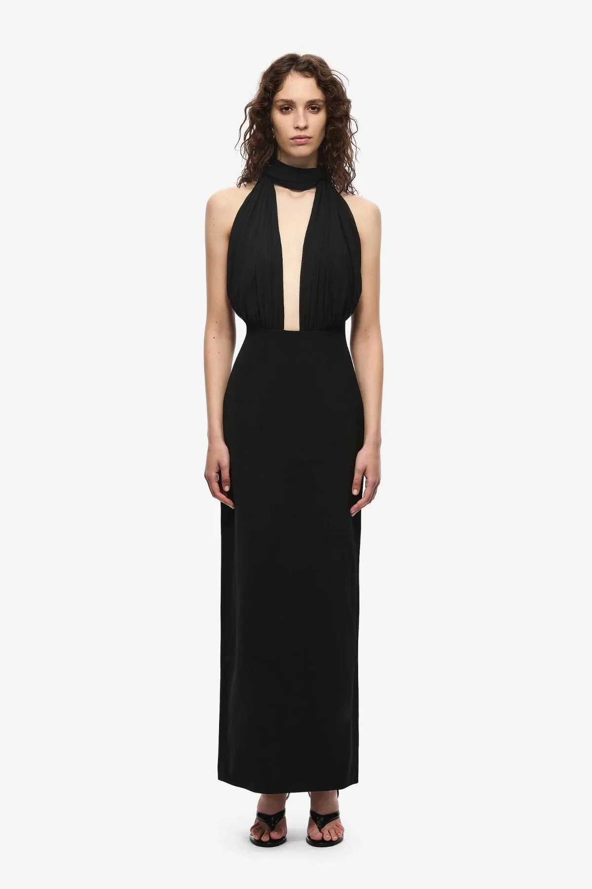 The Capezza Silk Dress Black